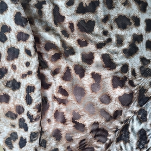 Torrid Leopard Sheer Mesh Crew Tee - Picture 10 of 10